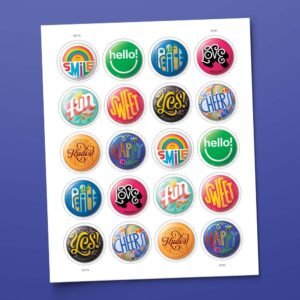 Pinback Buttons Stamps